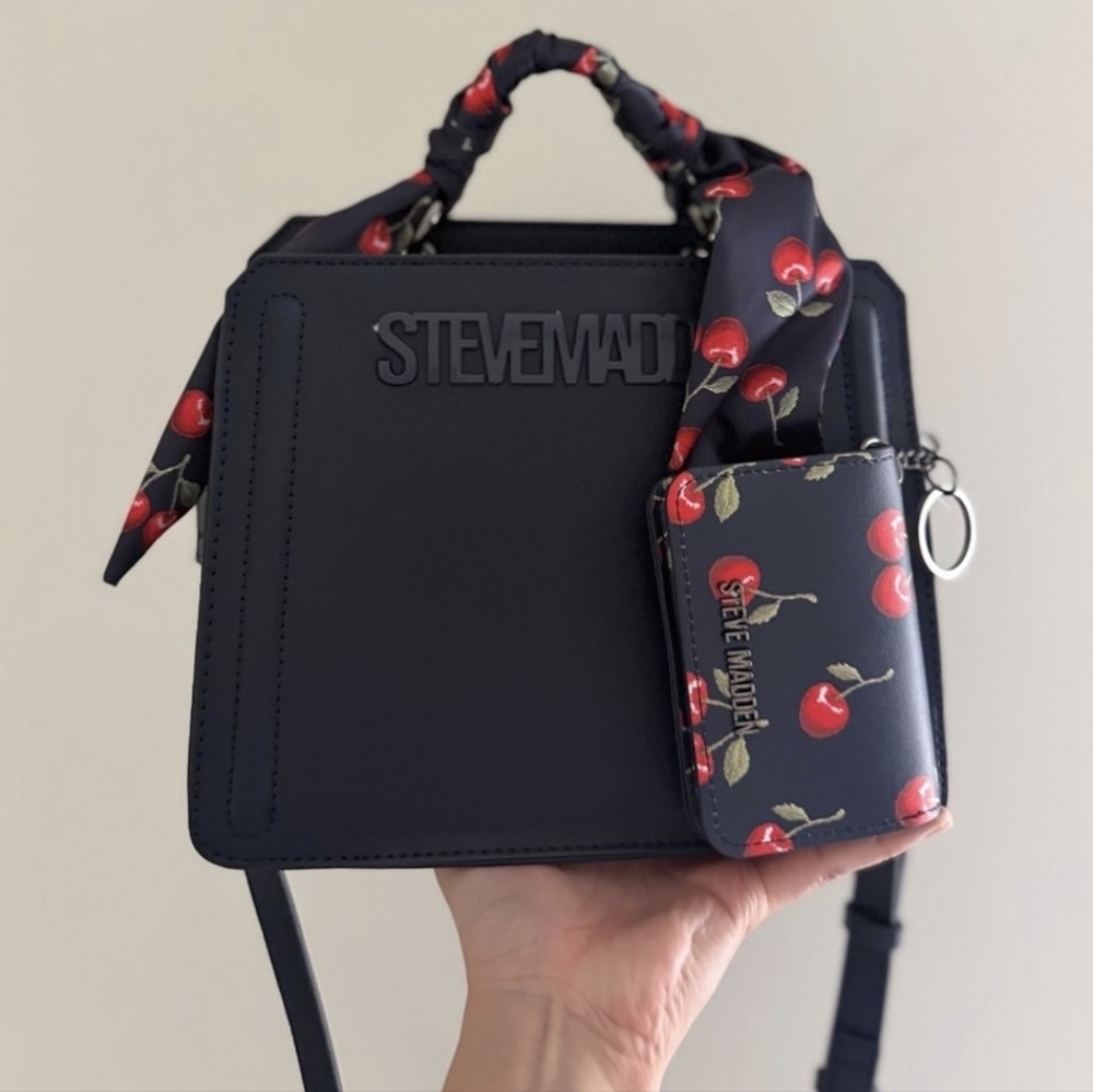 Steve Madden Bevelyn Cherry Scarf Handbag